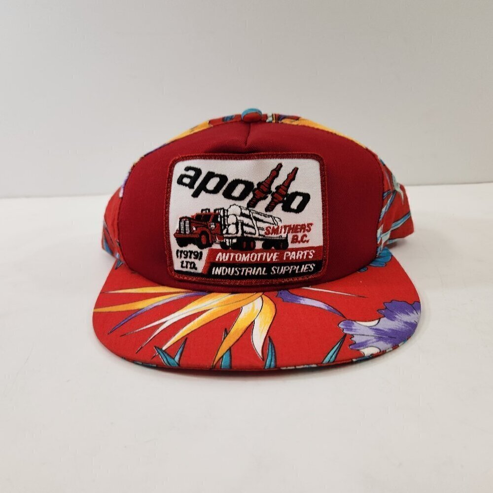 Apollo Automotive Parts Red Trucker Hat Smithers BC